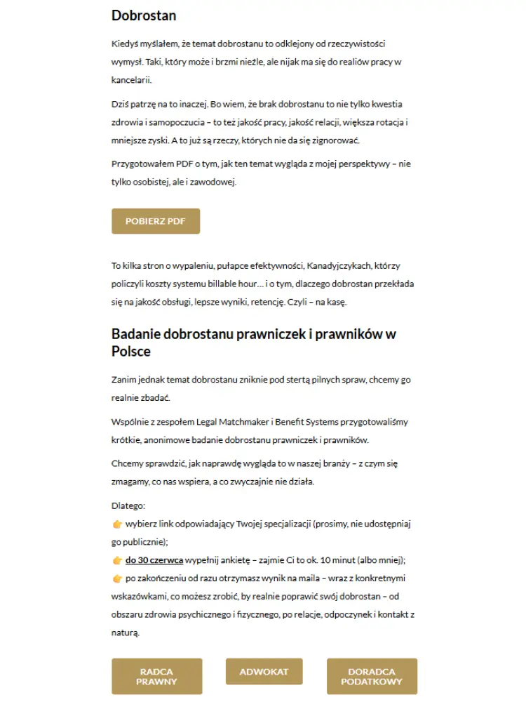 Przykład newslettera Jakuba Kalińskiego 5 Przykład newslettera Jakuba Kalińskiego 5